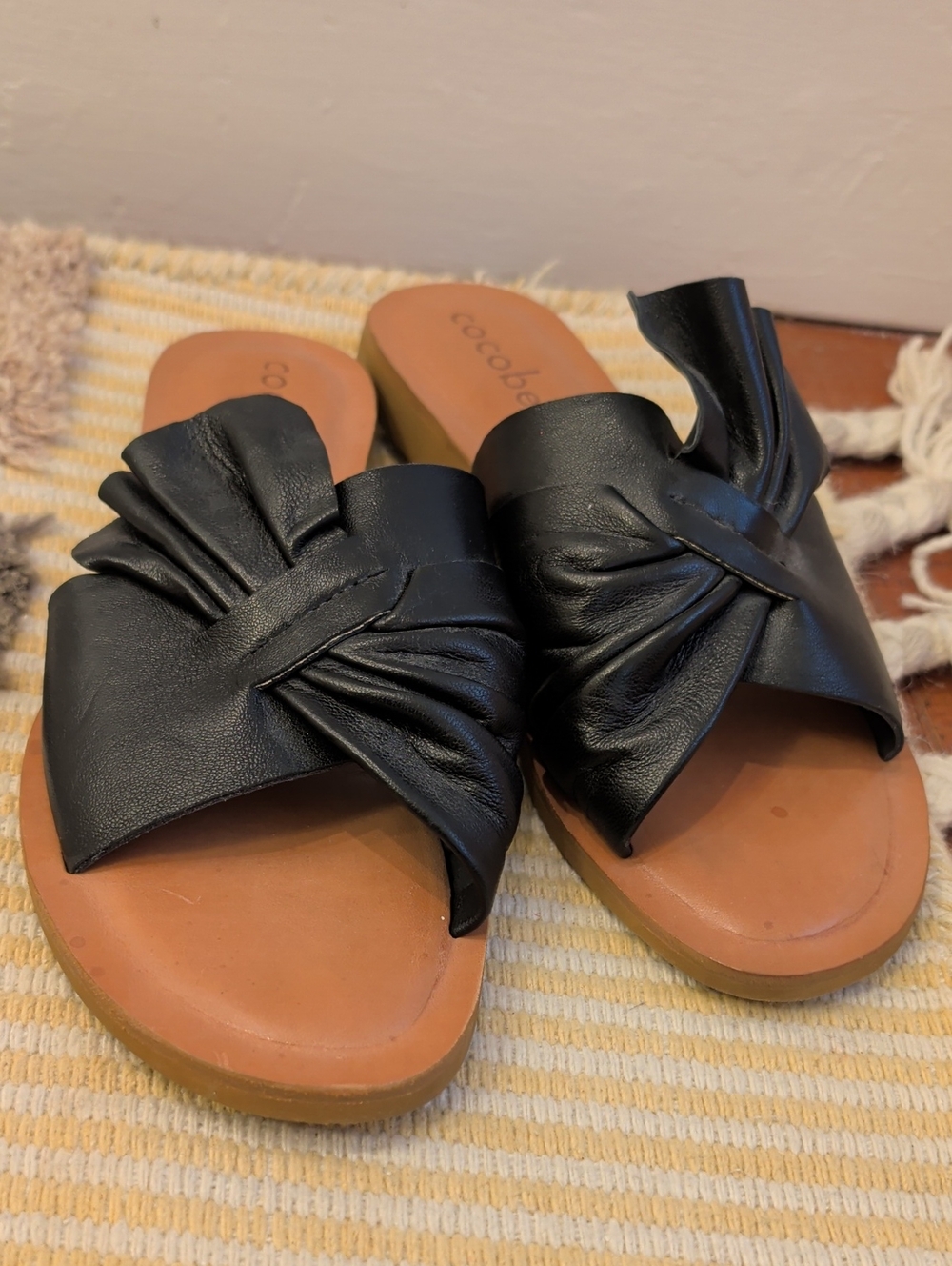 Cocobelle Brera Sandals Black Leather